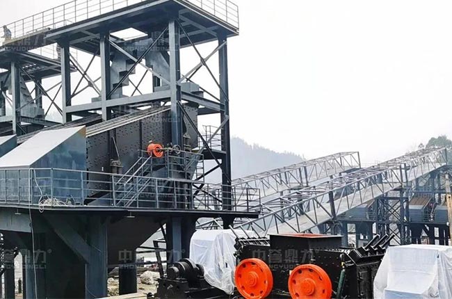 四川宜宾天成矿业时产1500吨智能环保砂石料厂