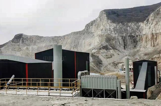 山西阳泉时产600吨现代环保制砂生产线