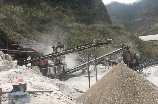 广西南宁时产200吨石子生产线