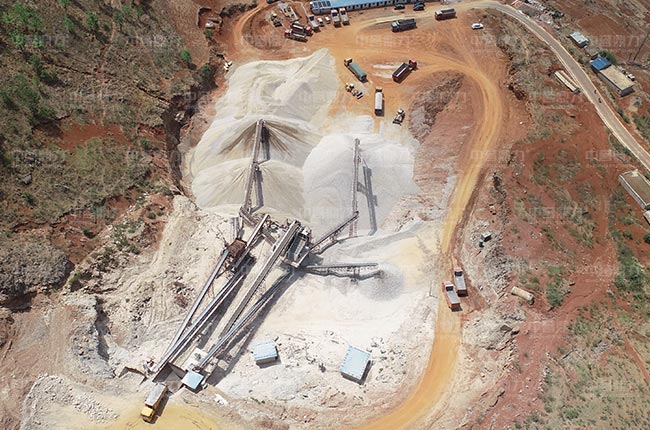 四川晟葳矿业时产700吨石灰岩生产线