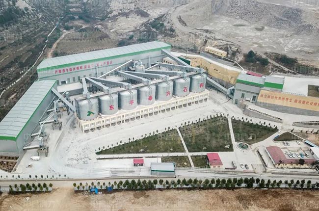 山东泰兴石料厂时产1000吨建材石料生产线