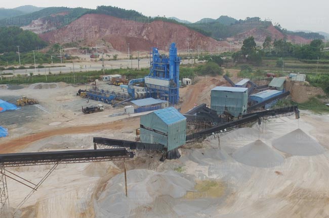 广西南宁时产400吨石灰石骨料生产线