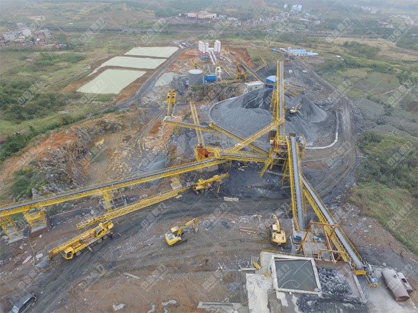 湖南省衡阳市耒阳市泰安建材时产500吨破碎制砂生产线