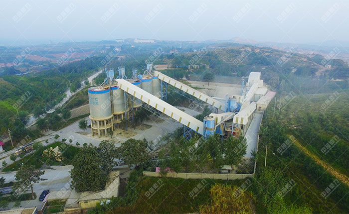 河北中联水泥时产1000吨水泥骨料生产线