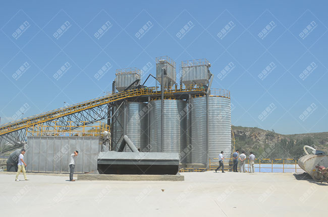 河北邢台时产800吨骨料生产线现场案例展示3