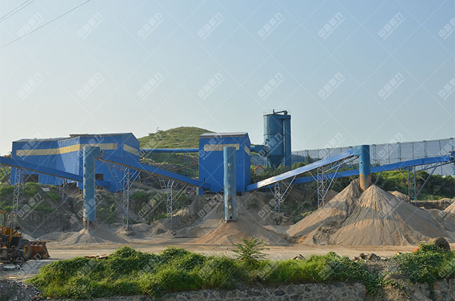 河北邯郸时产300吨破碎生产线现场案例展示5