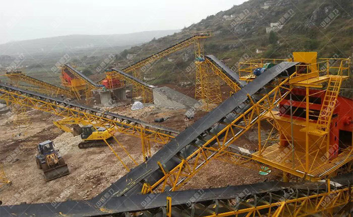 贵州贵阳一建时产1200吨砂石骨料生产线图片