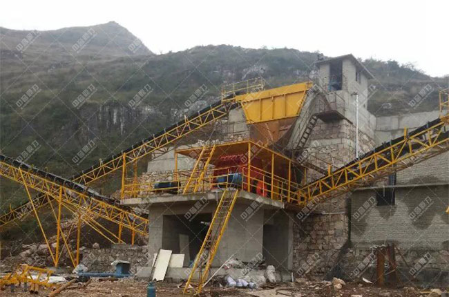 贵州贵阳一建时产1200吨砂石骨料生产线案例展示2