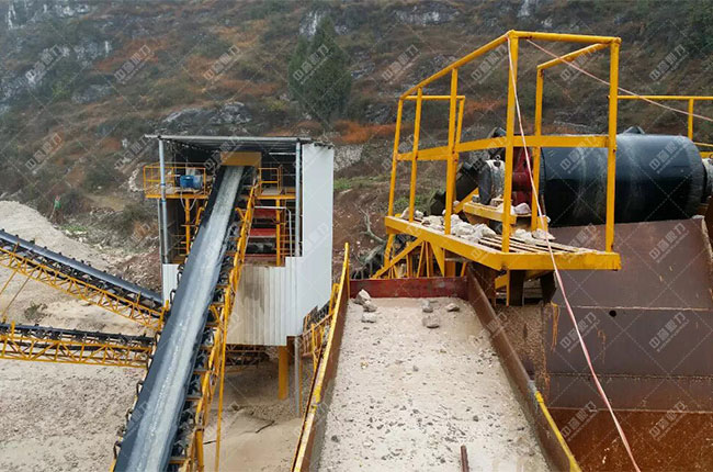 贵州贵阳一建时产1200吨砂石骨料生产线现场案例展示5