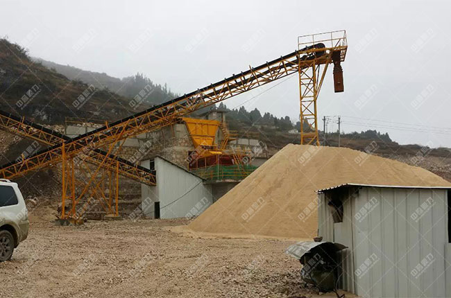 贵州贵阳一建时产1200吨砂石骨料生产线现场案例展示6