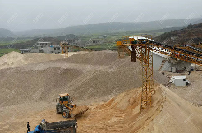 贵州贵阳一建时产1200吨砂石骨料生产线现场案例展示7