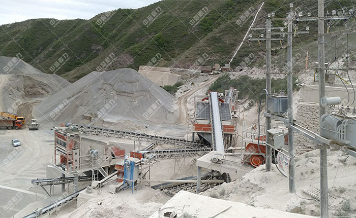 宁夏固原时产800吨石料生产线展示图