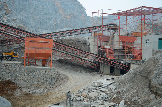 蒙阴石料厂时产700吨砂石骨料生产线