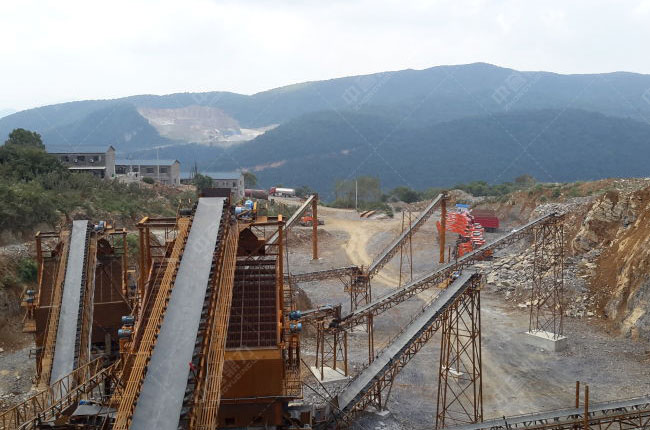 江西九江新海矿业时产1200吨碎石生产线