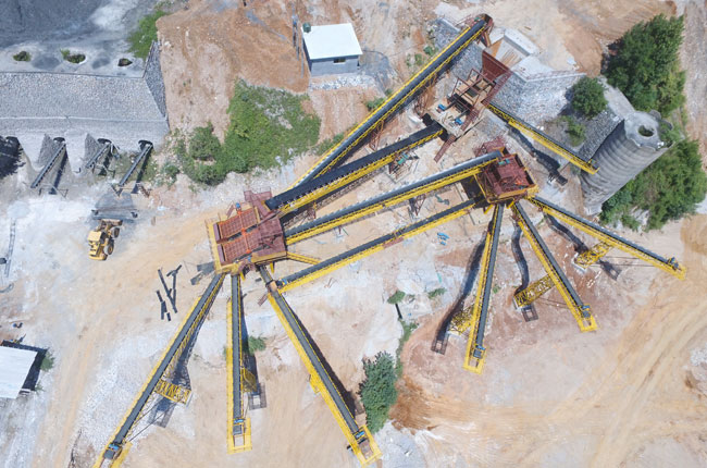 江西黄贵根采石场时产500吨碎石生产线