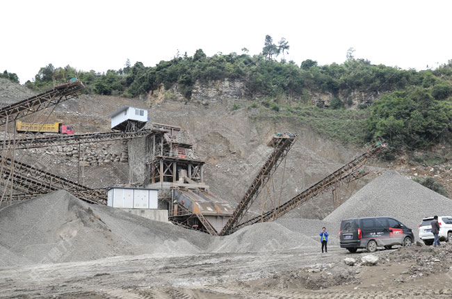 四川内江加利矿业时产600吨石子生产线