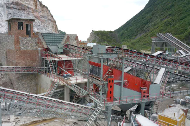 广西独石山采石场日产8000吨石灰石生产线