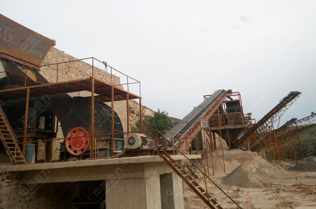 内蒙古呼和浩特时产800吨砂石料生产线