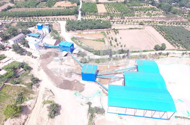 陕西渭南时产300吨砂石生产线