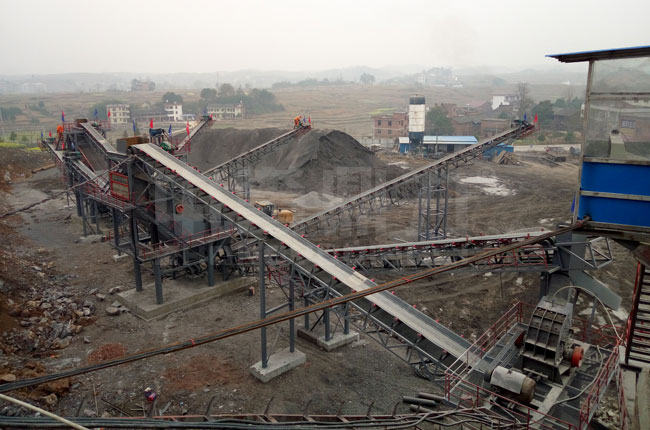 湖南鑫利石业时产250吨固定碎石生产线