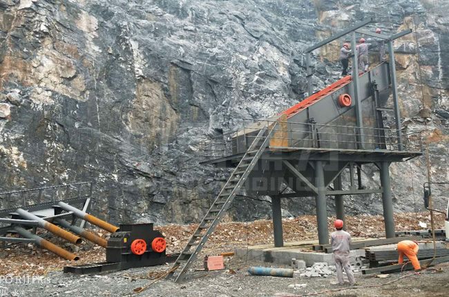 湖南永州时产200吨石子破碎生产线