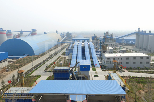 河南孟电水泥日产2.5万吨的碎石生产线